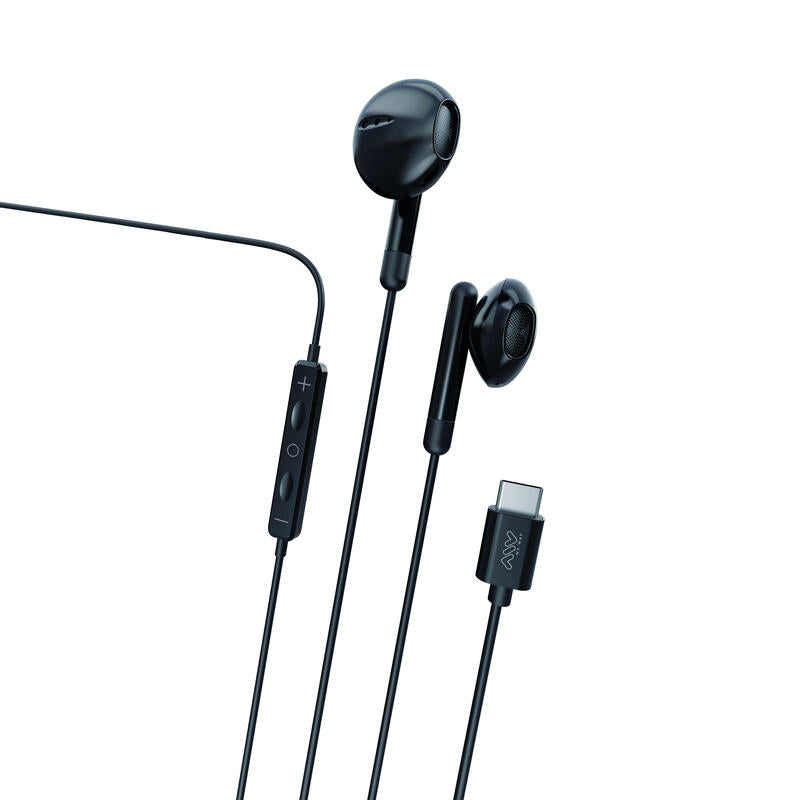 Myway Headphones Stereo Type-c With Microphone Black