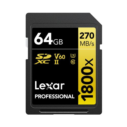 Lexar LSD1800064G-BNNNG Memory Flash 64GB Sdxc Uhs-ii Clase 10