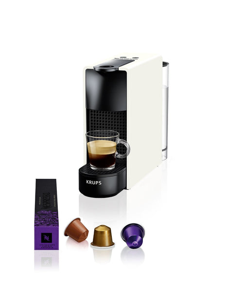 Krups Coffee Machine Essenza Mini Nespresso 19 Bares Eco Pack White — image 1