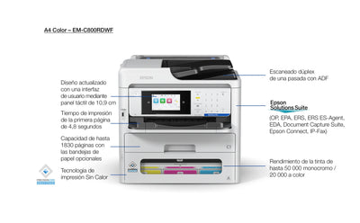 Epson Workforce Pro EM-C800RDWF Inyección Ink A4 4800 X 1200 DPI 35 Ppm Wi-Fi — image 1