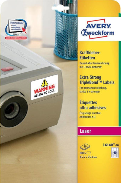 Avery Zweckform Láminas-kraftklebe-etiquetas 45,7 X 25,4MM — image 1