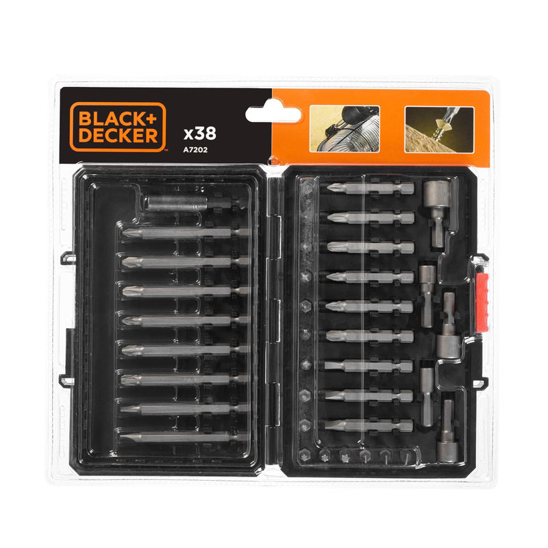 Negro + Decker Kit 38 Piezas Atornillar A7202-XJ