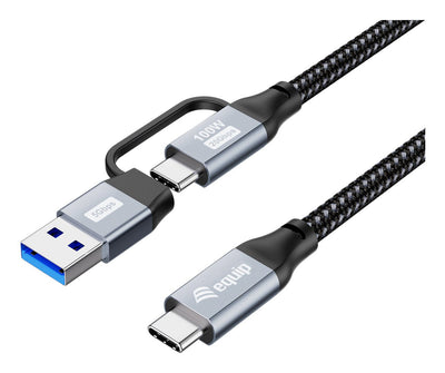 Equip Cable USB-C3.2-C a GEN2X2 PD100W M 2.00M Black — image 1