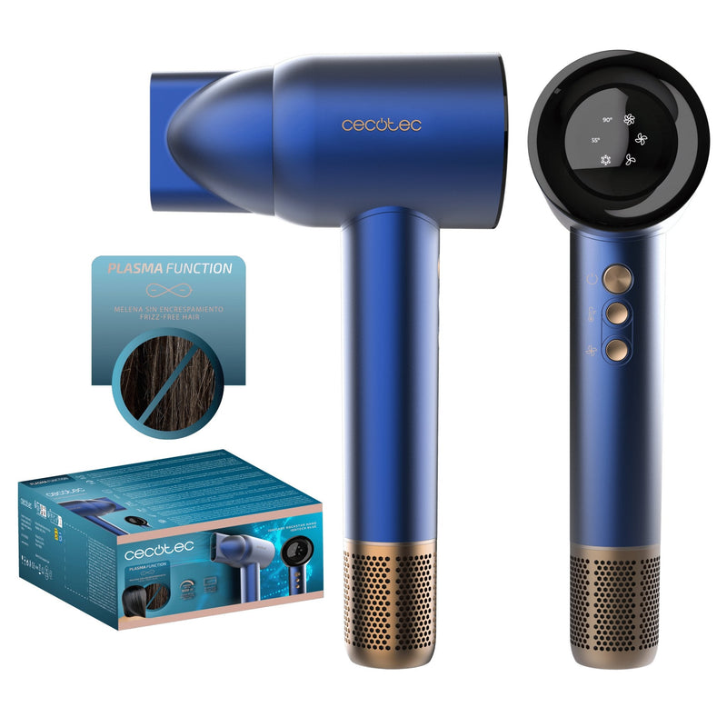 Cecotec Hair Dryer Ionicare Rockstar Nano Iontech, Hair Blue/Gold 1600 Watts A01_EU01_101446