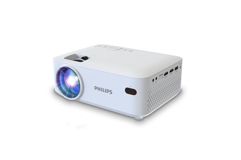 Philips Neopix 100 Home Projector, 800X480, 480P, 80LM 16:9, 3000:1, White