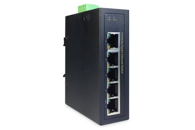 Digitus Switch Industrial 5 Ports Gigabit Black — image 1