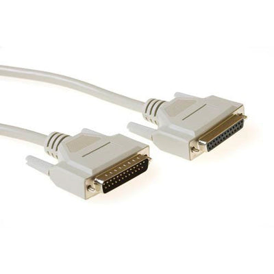 1.8 Metre Serial 1:1 Connection Cable 25 Pin D-sub Male - 25 Pin D-sub Female — image 1