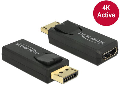 Delock 65573 Adapter Cable DisplayPort 1.2 HDMI Black — image 1