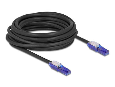 Delock RJ45 Network Cable CAT.6 UTP With 180° Winkelbaren Connectors Male Black 7,5M — image 1