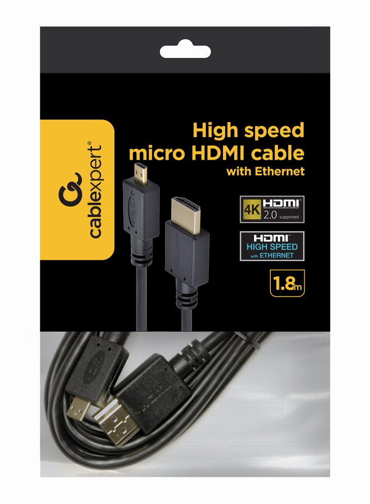 Gembird HDMI Cable a Micro HDMI 1.8M Black CC-HDMID-6