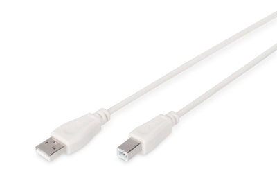 Assmann Electronic AK-300102-030- And USB Cable 3M 2.0 USB a USB B Beige — image 1