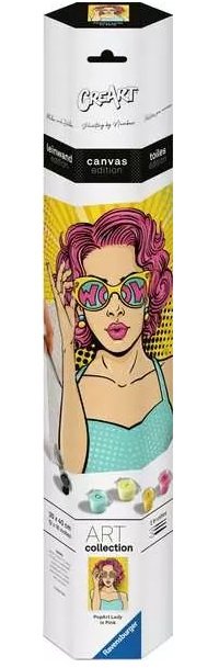 Ravensburger Creart Art Collection Edition Lienzo - Dama Pink (popart), Pintura 25857