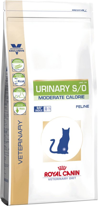 Royal Canin Urinary S/ Or Moderate Calorie Alimento Seco Gatos Adult Aves, Arroz 7KG