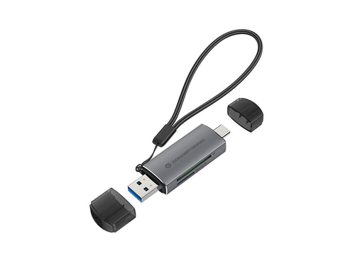 Conceptronic Card Reader USB-C USB-A - microSD TF Sw — image 1
