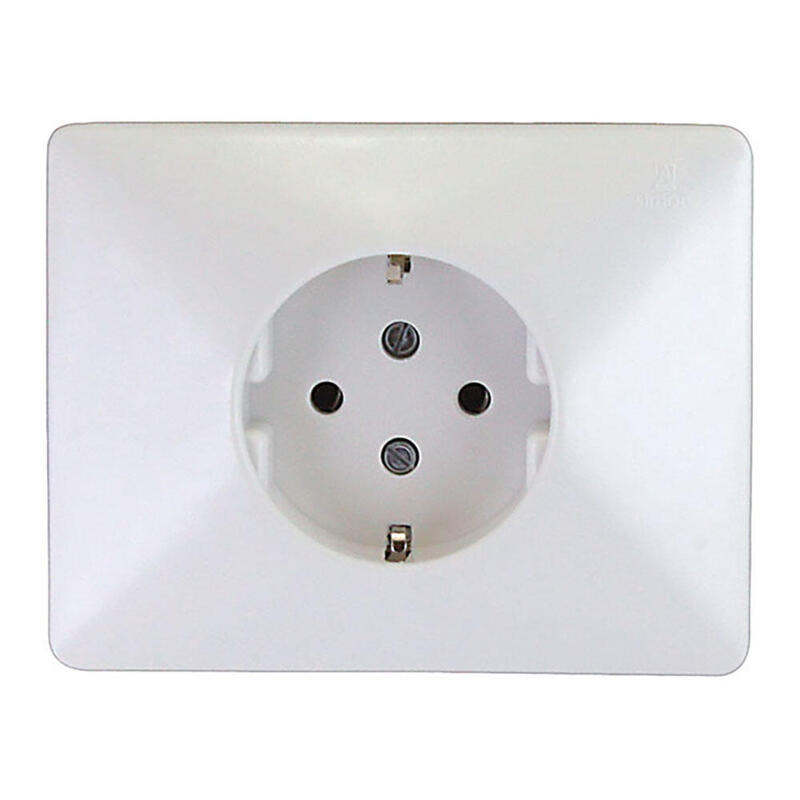 Base Plug 2P + Tt Schuko 25A 380V~ White