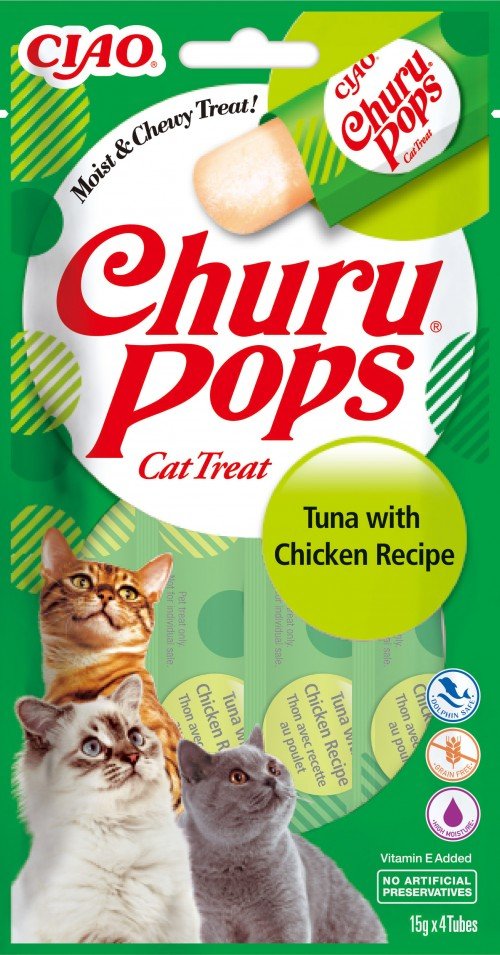 Churu Pops Delicacy Atún And Pollo Gatos 4X14G — image 1