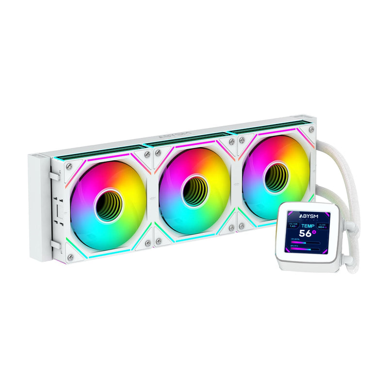 Abysm Oceanic LCD 360 ARGB Kit Refrigeracion Liquida - 3 Fans 120MM - Iluminacion ARGB - Screen LCD