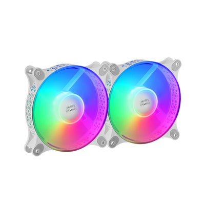 Pack 2 Fans Mars Gaming Mfduow 12CM Frgb White — image 1