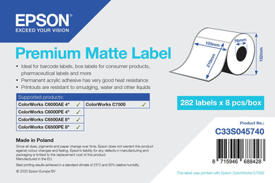 Epson C33S045740 Label Printer Label Printer Self-adhesive — image 1