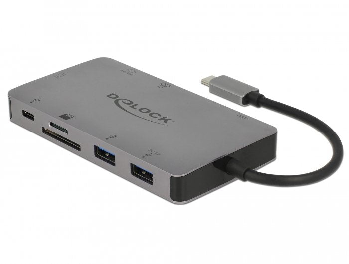 Delock Dockingsstation USB Type-c™ 4K - HDMI / VGA / USB 3.1 / SD / LAN / PD 3.0