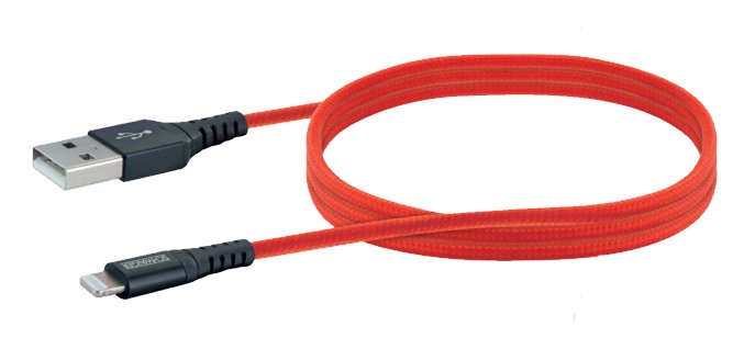 Schwaiger USB 2.0 Cable M. A-apple Lightning 1,2M Red