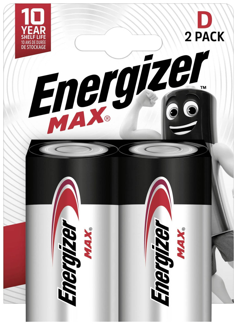 Energizer Battery Max. D-LR20 Alkaline 2UNIDADES