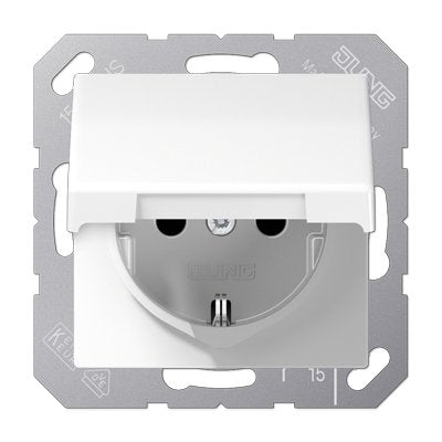 Jung AS1520KIKLWW Schuko Socket Power M.tapa Abatible 16A 250V As Alp — image 1