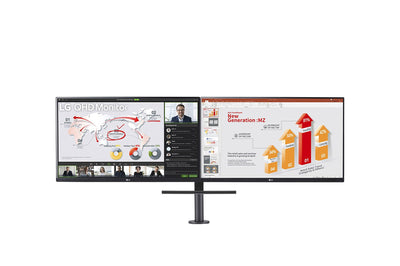 Lg 27 27QP88DP-BS QHD Ergo Monitor USB-C HDMI DP Black IPS — image 1