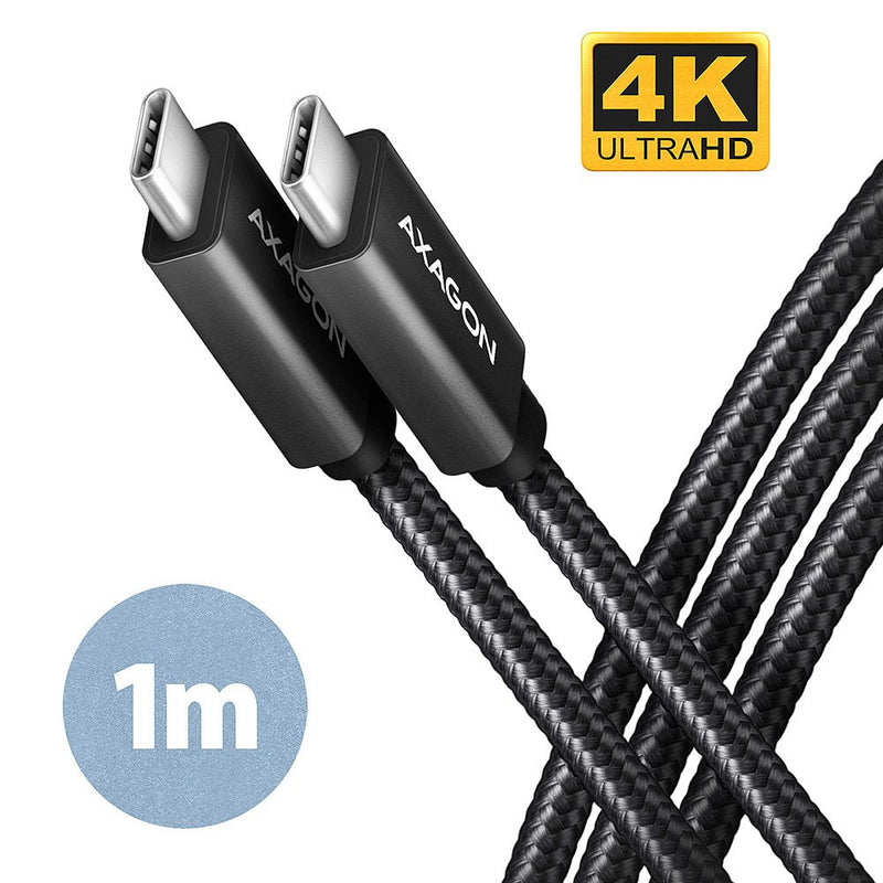 Axagon HCM32-CM10AB Cable USB-C 3.2 Gen 2 Auf USB-C 3.2 Gen 2, Black - 1M
