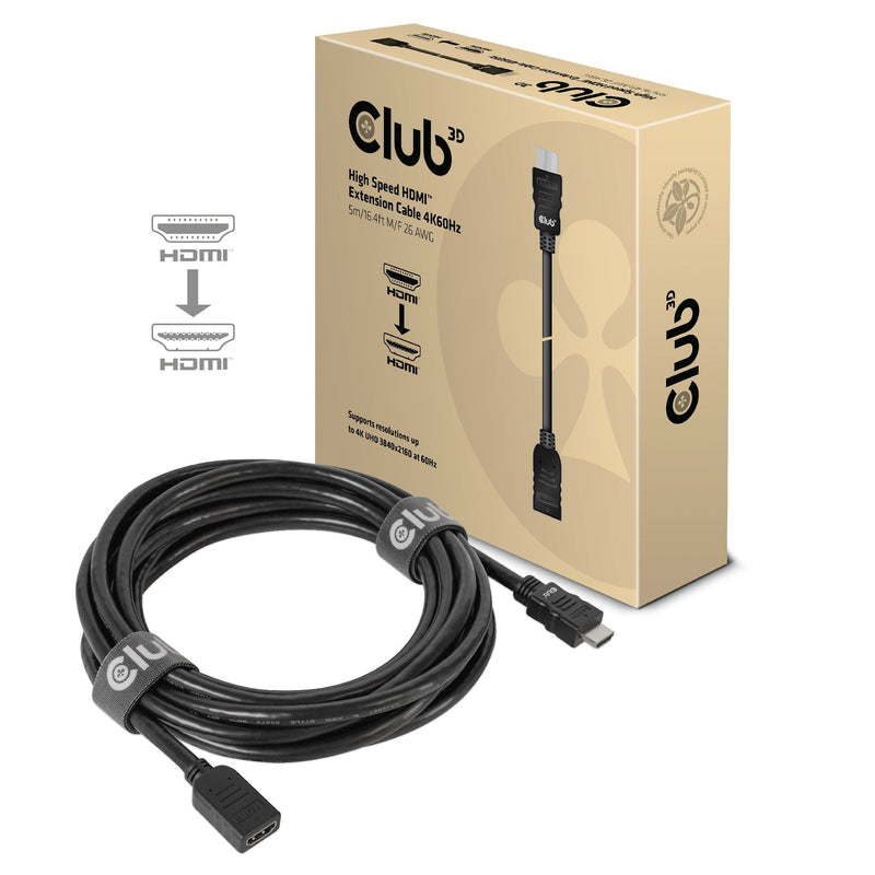 CLUB3D HDMI Cable 2.0 5M M/H Retail