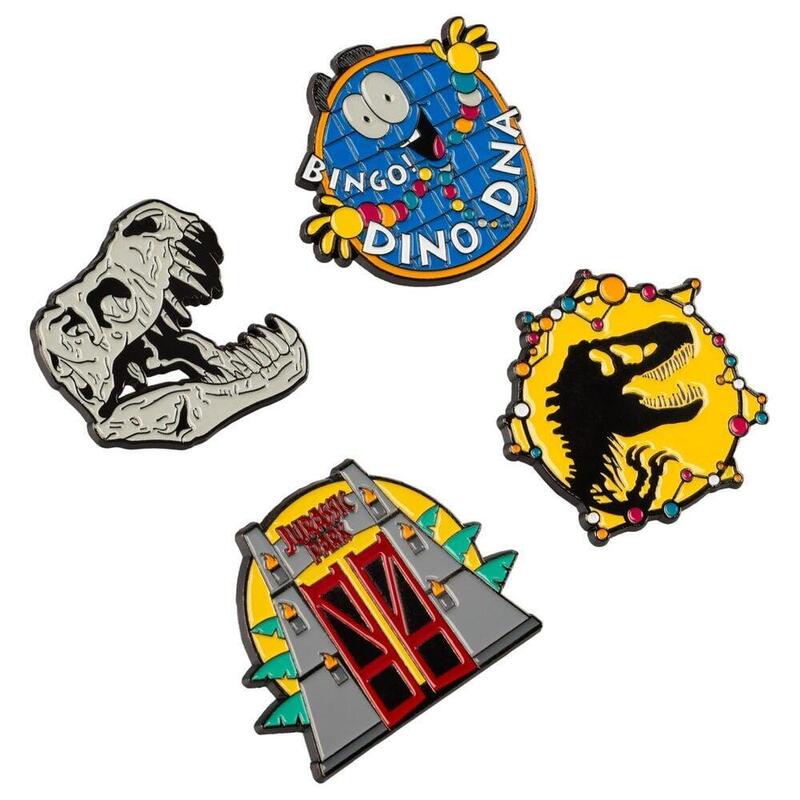 Blister 4 Pins Jurassic Park