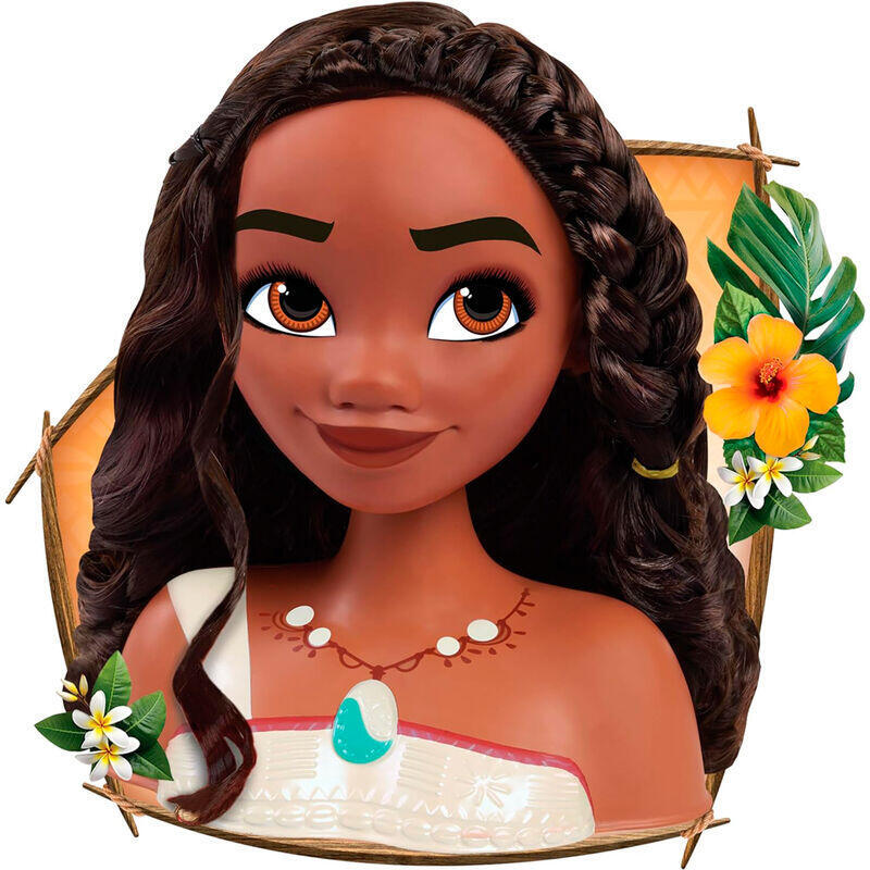 Busto Peinados Vaiana 2 Disney