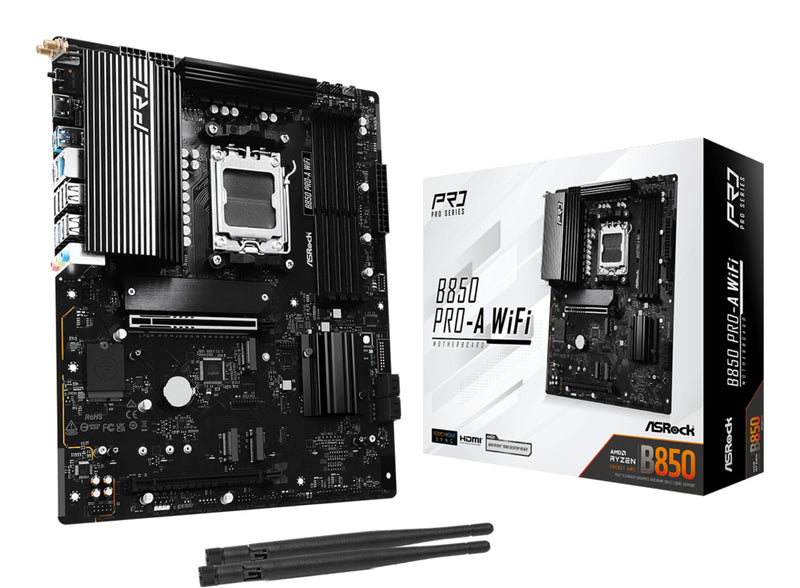 Asrock Motherboard MB AMD AM5 B850 Pro-a Wi-Fi