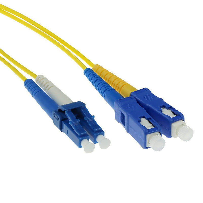 1 Meter Lszh Singlemode 9 125 OS2 Fiber Patch Cable Duplex With Lc And Sc Connectors