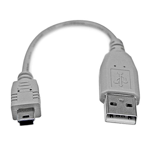 StarTech USB Cable 2.0A Mini USB 0.15M Grey USB2HABM6IN