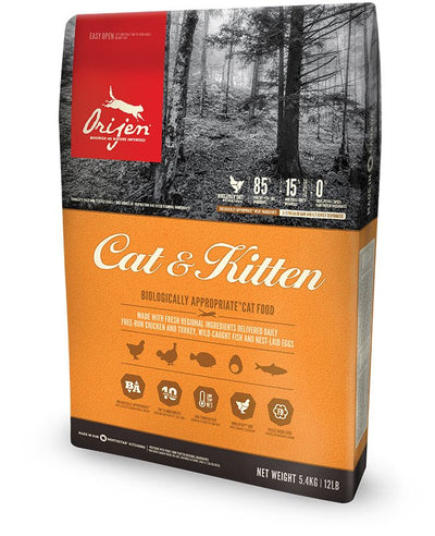 Orijen Cat & Kitten Alimento Seco Gatos Gatito Pollo, Pescados, Pavo 340G — image 1