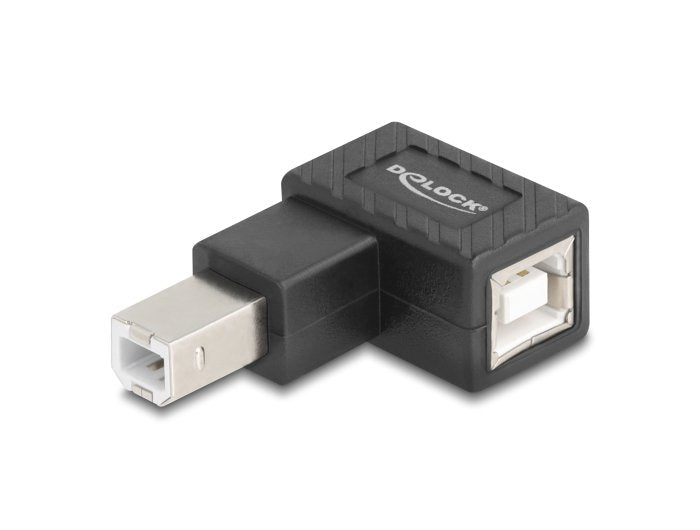 Delock Adapter USB 2.0 USB Typ-b Male a USB Typ-b Female 90° Rechts