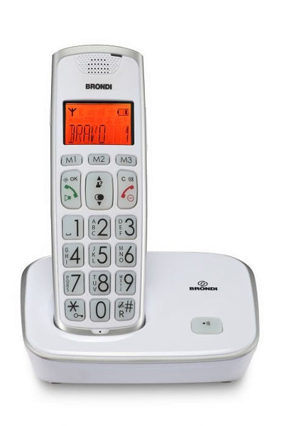 Brondi Phone Cordless Bravo Gold 2 Bianco — image 1