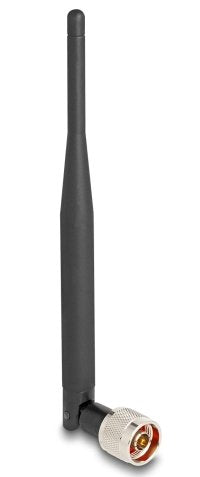 Delock Wi-Fi 7 Antenna N Connector Male 2 - 3 dBi 20,6CM Omnidirektional With Kippgelenk And Flexiblem Materia — image 1