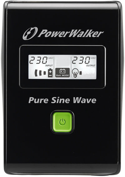 Power Walker UPS Line-interactive 800VA 2X Pl 230V, Pure Sine, RJ11/RJ45,USB, LCD — image 1