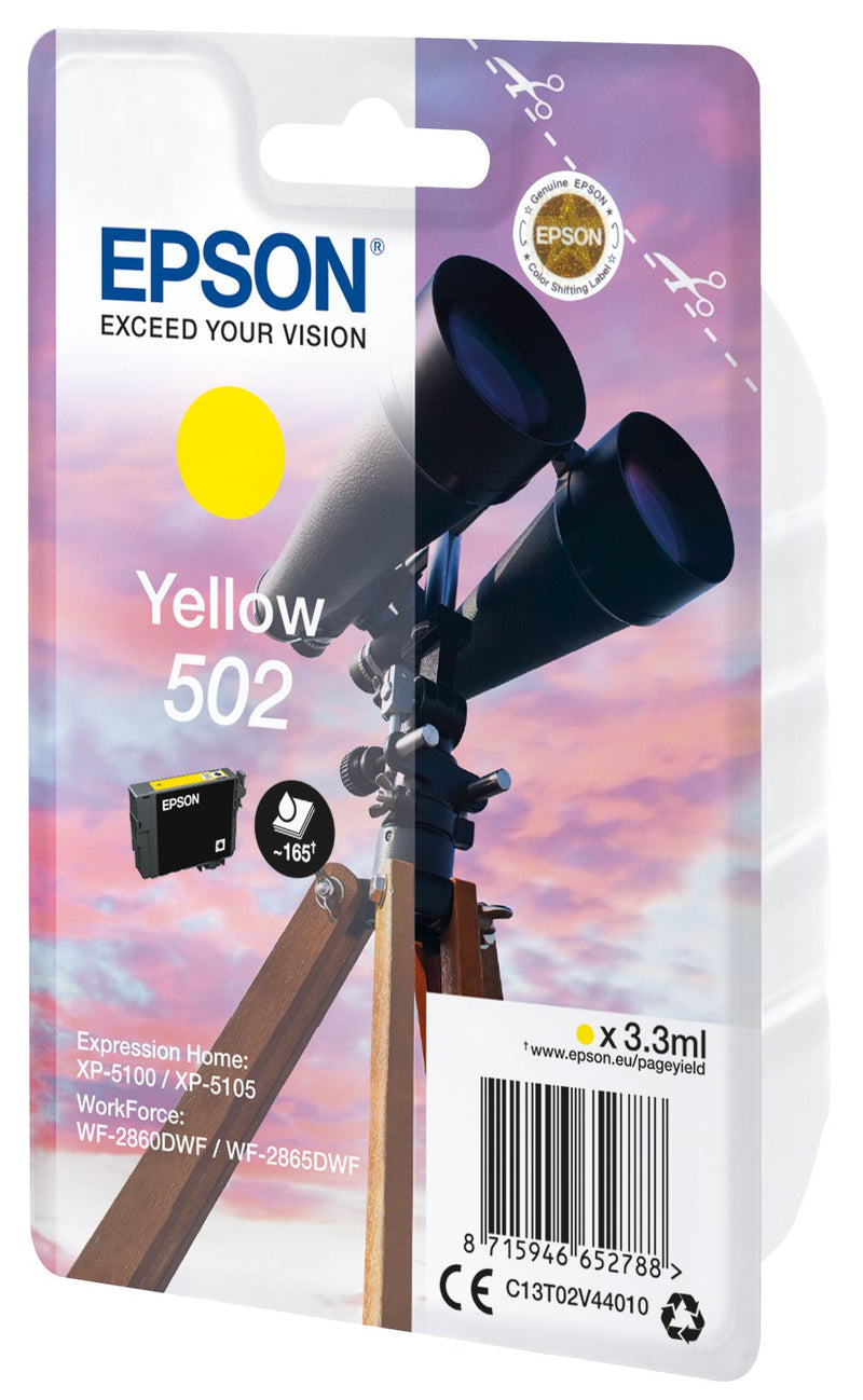 Epson Genuine Ink 502 Yellow (3.3ML) Binoculares
