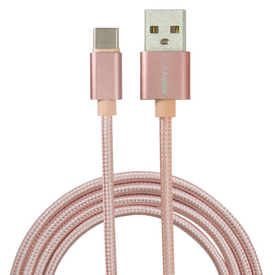 Eightt USB Cable a USB-C Metal Flex. 1M, Pink Nilon Trenzazo — image 1