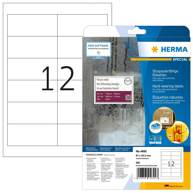 Herma 4692 Label Printer White Label Printer Self-adhesive