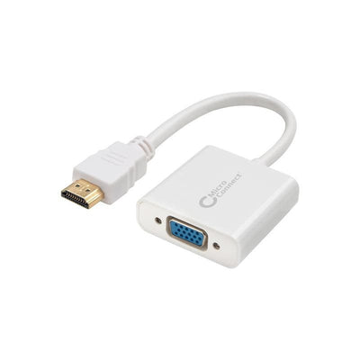Microconnect HDMVGA1 Adapter Cable Vídeo 0,15M HDMI Type a Standard VGA (d-sub) White — image 1
