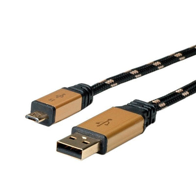 Roline Gold USB 2.0 Cable Type a St - Micro B St 1,8M — image 1