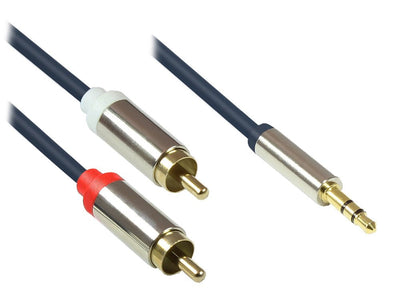 Good Connections Cable Audio 3-POL. 3.5MM-ST.-2XRCA St. 2M — image 1