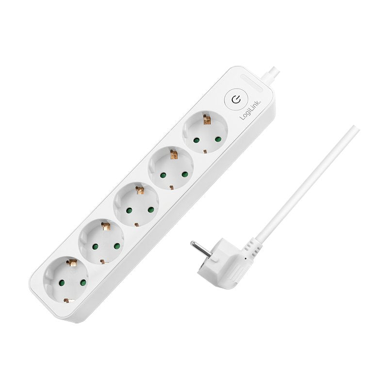 Logilink LPS246 Base Múltiple 1,5M 5 Salidas AC Indoor White
