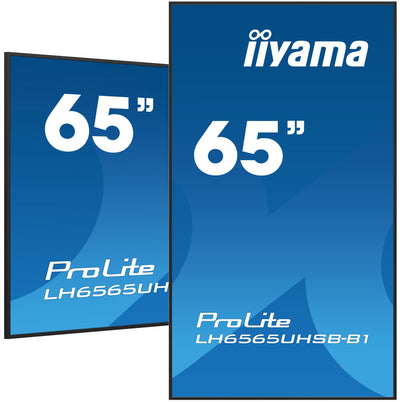 Iiyama LH6565UHSB-B1 Screen Señalización Design Quiosco 163,8CM (64.5) LED Wi-Fi 800 Cd M² 4K Ultra HD Black P — image 1