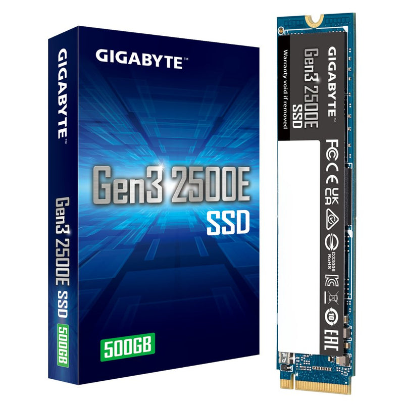 Gigabyte Drive SSD M.2 2280 500GB GEN3 2500E PCIE 3.0X4 NVME1.3