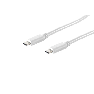 S-conn 13-45026 USB Cable 1M USB 3.2 Gen 2 (3.1 Gen 2) USB C White — image 1